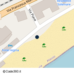 Posizione della concessione demaniale marittima Comune di Alassio, A. 2021, N. 54