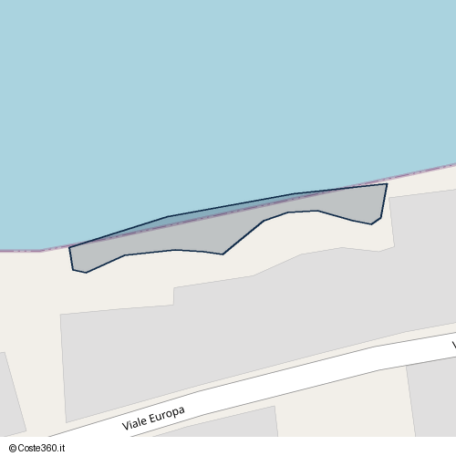 Posizione della spiaggia Spiaggia nei pressi di Viale Europa, Ficarazzi, 90010