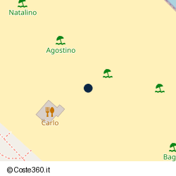 Posizione della concessione balneare Comune di Riccione, A. 2013, N. 334