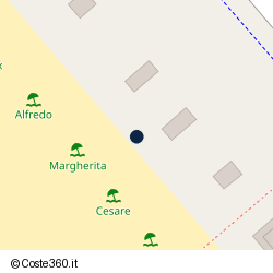 Posizione della concessione demaniale marittima Comune di Forte Dei Marmi, A. 2005, N. 57