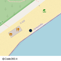 Posizione della concessione demaniale marittima Comune di Orbetello, A. 2025, N. 18