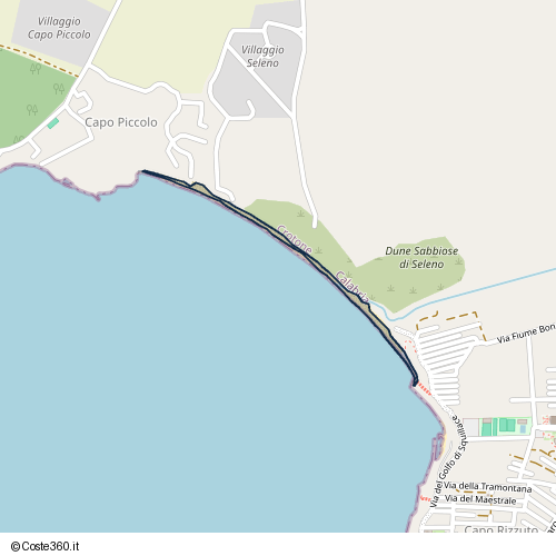 Posizione della spiaggia Spiaggia nei pressi di Isola di Capo Rizzuto, 88841