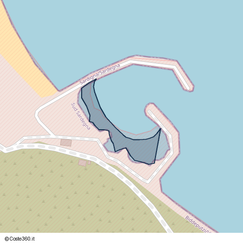 Posizione della spiaggia Spiaggia nei pressi di Biddeputzi/Villaputzu, 09040