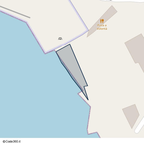 Posizione della spiaggia Spiaggia nei pressi di Viale della Vittoria, Borgo Odescalchi, Civitavecchia, 00053