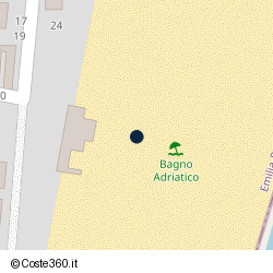 Posizione della concessione balneare Comune di Ravenna, A. 2008, N. 75