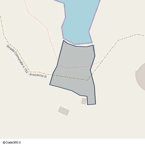 Posizione della spiaggia Spiaggia nei pressi di Strada Comunale n.152 - Procaccio II, Ostuni