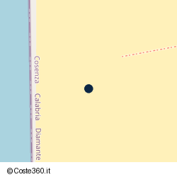 Posizione della concessione demaniale marittima Comune di Diamante, A. 2009, N. 14