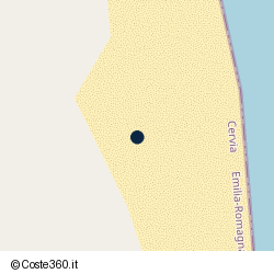 Posizione della concessione balneare Comune di Cervia, A. 2011, N. 156
