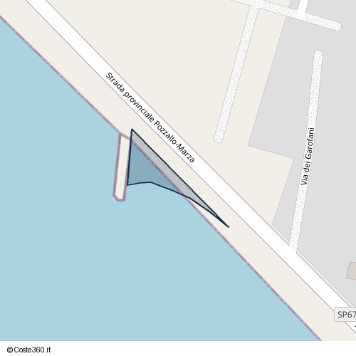 Posizione della spiaggia Spiaggia nei pressi di Strada provinciale Pozzallo-Marza, Ispica, 97014