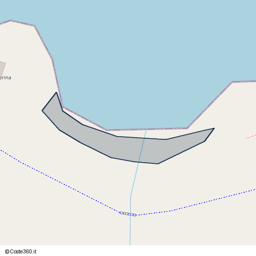 Posizione della spiaggia Spiaggia nei pressi di Adriatica, Molfetta, 70056