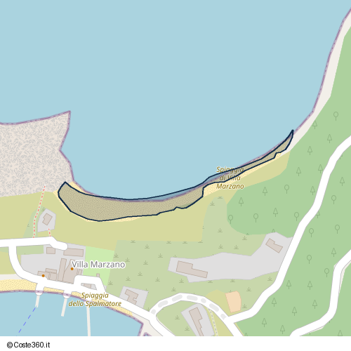 Posizione della spiaggia Spiaggia nei pressi di Olbia, 07026