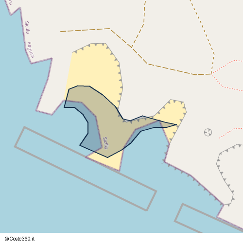 Posizione della spiaggia Spiaggia nei pressi di Via Punta Cirica, Ispica, 97014