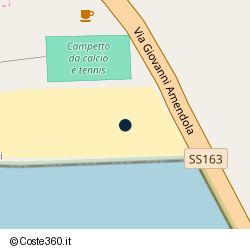 Posizione della concessione balneare Comune di Minori, A. 2012, N. 5