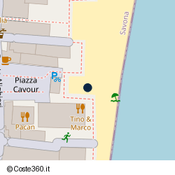 Posizione della concessione balneare Comune di Laigueglia, A. 2004, N. 09