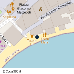 Posizione della concessione balneare Comune di Sestri Levante, A. 2023, N. TEMP001