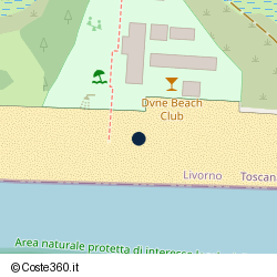 Posizione approssimativa di Bagno La Capannina