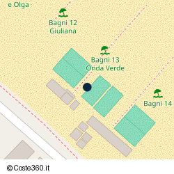 Posizione della concessione balneare Comune di Senigallia, A. 2019, N. 21