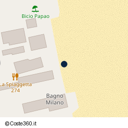 Posizione della concessione balneare Comune di Cervia, A. 2011, N. 120