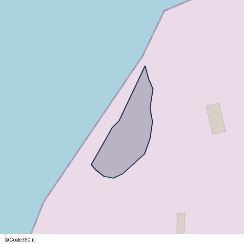 Posizione della spiaggia Spiaggia nei pressi di Via Guglielmo Acton, Castellammare di Stabia, 80053