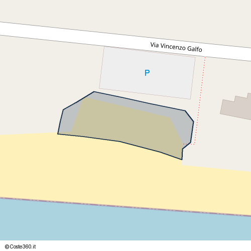 Posizione della spiaggia Spiaggia nei pressi di Via Vincenzo Galfo, Pozzallo, 97016