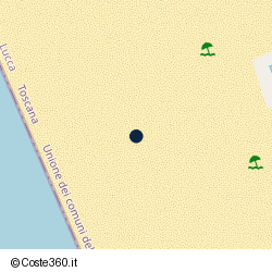 Posizione della concessione balneare Comune di Viareggio, A. 2005, N. 59