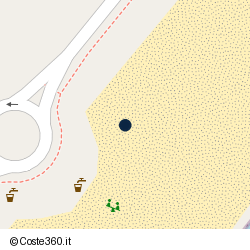 Posizione della concessione balneare Comune di Rocca Imperiale, A. 2019, N. 05