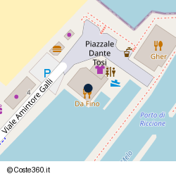 Posizione della concessione demaniale marittima Comune di Riccione, A. 2010, N. 195