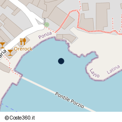 Posizione della concessione demaniale marittima Comune di Ponza, A. 2021, N. 1743