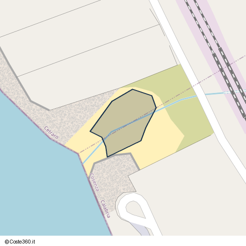 Posizione della spiaggia Spiaggia nei pressi di Acquappesa, 87022