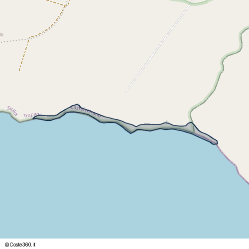Posizione della spiaggia Spiaggia nei pressi di Castelvetrano, 91022