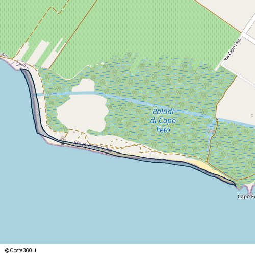 Posizione della spiaggia Spiaggia nei pressi di Mazara del Vallo, 91026