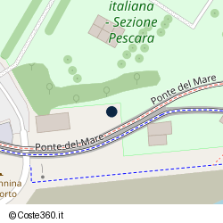 Posizione della concessione demaniale marittima Autorità Portuale di Mar Adriatico Centrale, A. 2008, N. PE102