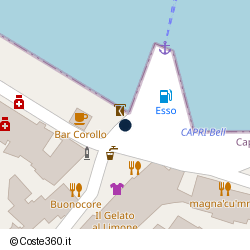 Posizione della concessione demaniale marittima Comune di Capri, A. 2018, N. 49