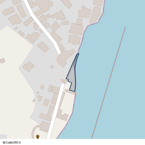 Posizione della spiaggia Spiaggia nei pressi di Via Ortensio, Bacoli, 80070