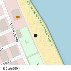 Posizione della concessione balneare Comune di Roseto Degli Abruzzi, A. 2014, N. 194