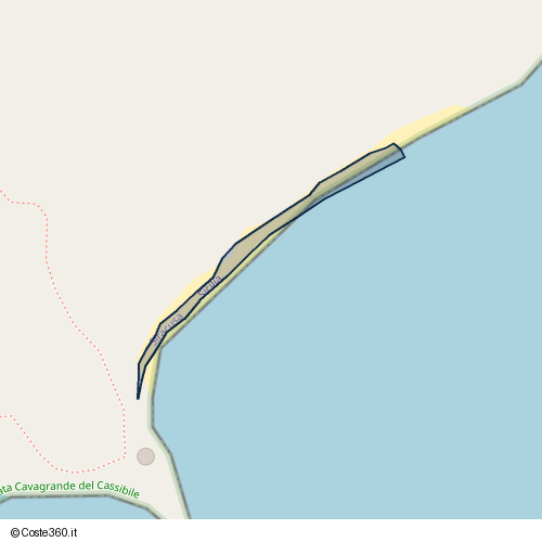 Posizione della spiaggia Spiaggia nei pressi di Strada statale Sud Occidentale Sicula, Avola, 96012