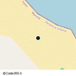 Posizione della concessione balneare Comune di Fano, A. 2009, N. 38
