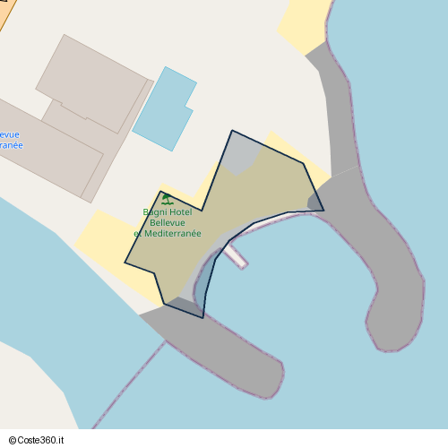 Posizione della spiaggia Spiaggia nei pressi di Via Generale Ardoino, Diano Marina, 18013