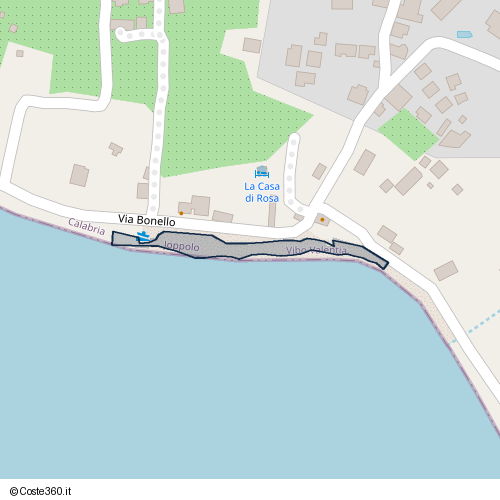 Posizione della spiaggia Spiaggia nei pressi di Joppolo, 89863