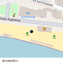 Posizione della concessione balneare Comune di Bordighera, A. 2006, N. 15