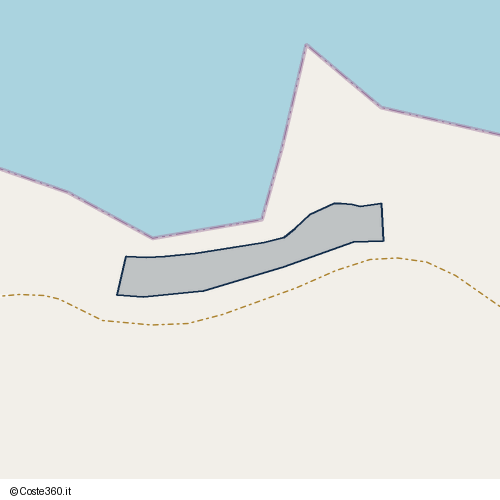 Posizione della spiaggia Spiaggia nei pressi di SP41, Cagnano Varano