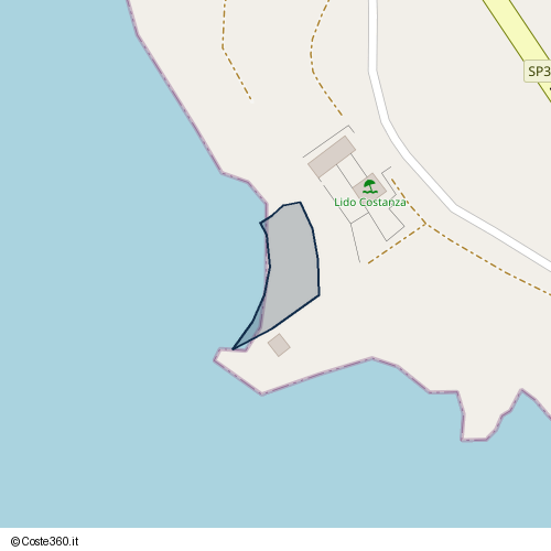 Posizione della spiaggia Spiaggia nei pressi di Strada Provinciale 38 Mazara del Vallo-Granitola, Mazara del Vallo, 91026