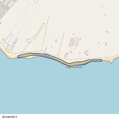 Posizione della spiaggia Spiaggia nei pressi di Viale Vincenzo Accardi, Campobello di Mazara, 91021