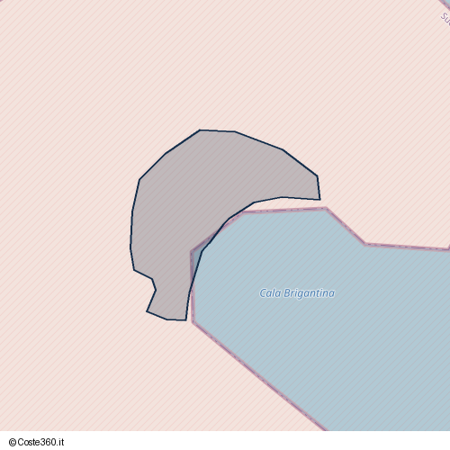 Posizione della spiaggia Spiaggia nei pressi di Teulada, 09019