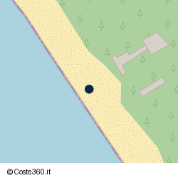 Posizione della concessione balneare Comune di Orbetello, A. 2025, N. 6
