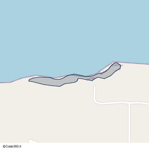 Posizione della spiaggia Spiaggia nei pressi di Viale del Mediterraneo, Cefalù, 90015