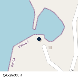 Posizione della concessione demaniale marittima Comune di Gallipoli, A. 2009, N. 39