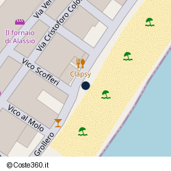 Posizione della concessione demaniale marittima Comune di Alassio, A. 2016, N. 10