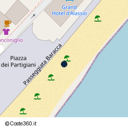 Posizione della concessione demaniale marittima Comune di Alassio, A. 2012, N. 24