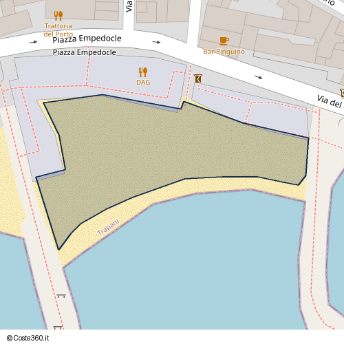 Posizione della spiaggia Spiaggia nei pressi di Castelvetrano, 91022